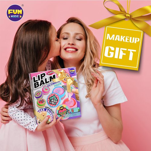 All Natural Lip Balm Kit For Girls, FunKidz Lip Gloss Making Kit For Kids Ages 8-10, 10-12 Girls Gift Makeup Science Lab