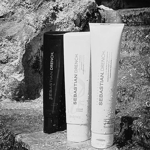 Sebastian Professional Drench Shampoo & Conditioner, Deep Moisturizing, For Chemically Treated Hair, Bundle Set, 8.4 fl oz,