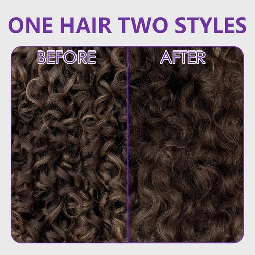 SOKU Long Curly Lace Front Wig for Black Women Highlight 13x4x1 Synthetic Lace Front Wigs Glueless Pre-Plucked Hairline with Baby Hair 22 Inch Heat Resistant (Highlight Brown)