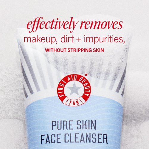 First Aid Beauty Cleanse, Smooth + Hydrate Kit - Skin Care Gift Set with Travel Size Facial Cleanser, KP Body Scrub & Ultra Repair Cream - Travel Friendly Skincare Set