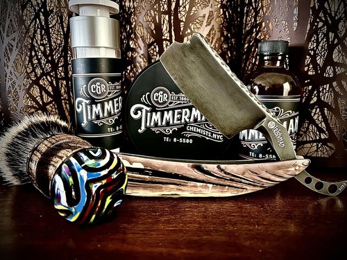 WhollyKaw Shaving Soap | Luxury Dense, Rich & Creamy Lather Tallow Wet Shave Puck Notes of Oud and Woods, Cashmeran, Cedarwood, Musk, Patchouli | Grooming and Skincare for Men 4 oz - Timmermann Black