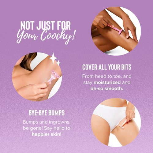 Coochy Shave Cream - Moisturizing Shave Lotion - Gentle Intimate Shaving Cream - For Bikini Area, Underarms, Legs & More - Rash-Free, Hydrating Formula - Floral Haze, 32 oz