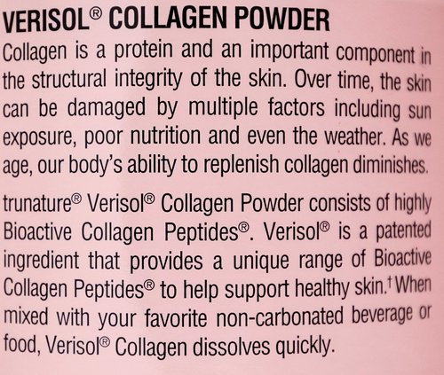Worry Free Gadgets C-1215667 Trunature Verisol Collagen Pow Perp Healthy Skin With Bioactive