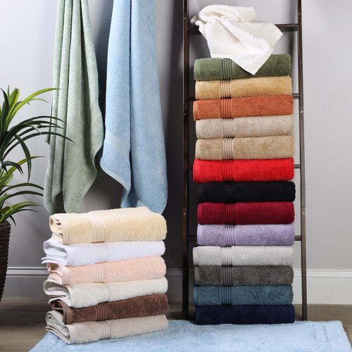 Superior Egyptian Cotton 10-Piece Face Towel Set , Small Towels For Facial, Spa, Quick Dry, Absorbent Towels, Bathroom Accessories, Guest Bath, Home Essentials, Washcloth, Airbnb, Gold
