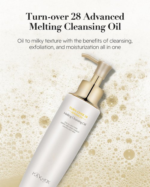 Isa Knox Turnover 28 Advanced (Cleansing Oil, 6.1fl oz) - Makeup Remover Cleansing Oil without Residue by LG Beauty. Gently Melt & Remove Impurities and Heavy Makeup.