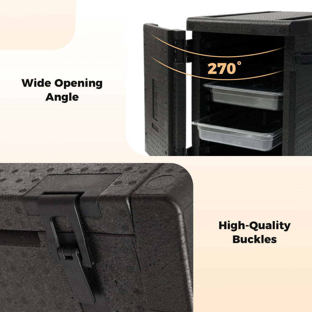 91 Qt Insulated Food Pan Carrier with Buckles