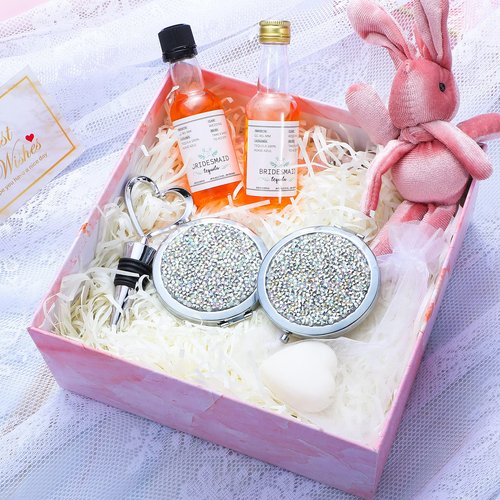 Yulejo 6 Pieces Compact Mirror Bulk Mini Pocket Mirror for Purse Makeup Small Portable Magnifying Cosmetic for Travel Pocket 2.75 Inch Round Folding Gift for Women Mom Bridesmaid Appreciation Wedding