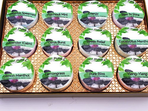 Spa Pure Shower Bombs: New SCENTS Rejuvenating Steamers Aromatherapy Tablets, Bomb, Vaporizing Steamer Soothers Bath Melt for Women, Men, Natural Organic Large Cosmetic Fizzies (12 Count) Pack of 1