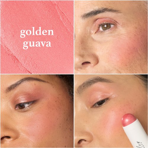 Julep Skip the Brush Multi-Purpose Color Stick for Eyes, Cheeks, and Lip Duo Neutral Bronze and Golden Guava - Blendable, Buildable Color