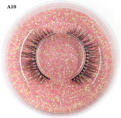 U-Hotmi Wholesale Fales Eyelashes, Mink Lashes Thick 5D Volume Natural Fake Lashes Pack(50 Pairs)