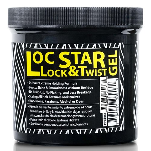 IWELL Signature Loc Star Braid & Loc Gel, 30 fl oz | Extreme Hold for Braids, Locs, Twists, Cornrows & Edges | Smooths & Tames Frizz | No Heavy Residue | Long-Lasting | With Aloe Vera & Castor Oil