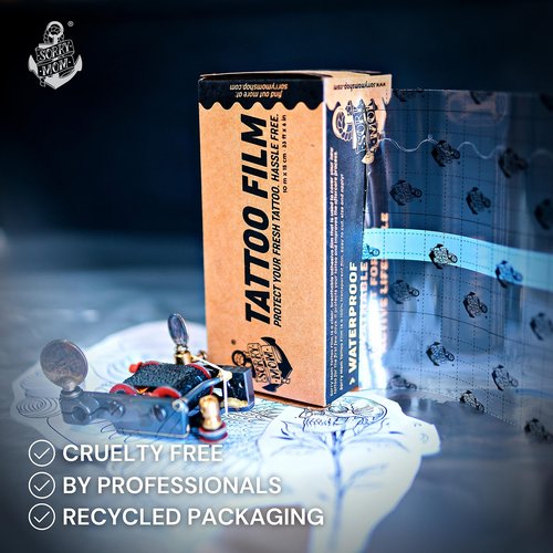 Sorry Mom Tattoo Aftercare Bandage Kit - Second Skin Tattoo Cover Up - Tattoo Bandages Waterproof - Clear Tattoo Film Protection - Derm Shield Tattoo Bandage Tape - Sanaderm Tattoo Wrap Bandage