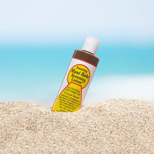 Maui Babe Browning Lotion - Outdoor Tanning Lotion 8 ounce - Face & Body Tanning Mitts - Maui Babe Suntan Lotion - Tanning Formula Sun Tanning Lotion