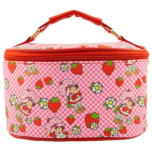 Strawberry Shortcake Makeup Bag – Makeup Organizer, Travel Toiletry Bag for Women & Girls | Cute Cosmetic Bag, Train Case for Kids, Travel Bag, Toiletry Bag for Women, Make up Storage | Ages 3+