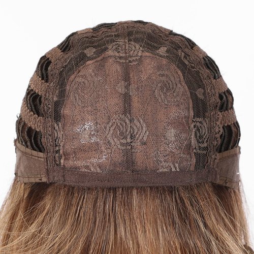 testar Long Brown Straight Wigs With Bangs Long Ombre Brown Blonde Synthetic Wigs for White Women Daily Use 26IN
