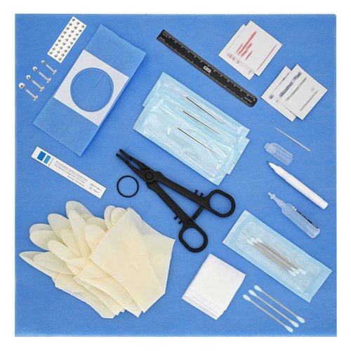 UAN Titanium Jewelry Sterile Piercing Kit - Body Piercing (16G)
