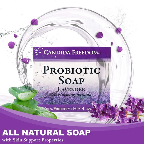 Massey’s CF 100% Natural Probiotic Soap - Lemon and Lavander Body Soap - Sensitive Skin Face Wash with AcneZero Skin Cleanser