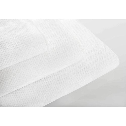 Graccioza Bee Waffle Wash Cloth 12" x 12" - 100% Egyptian Combed Cotton, 550 GSM - Elegant Waffle Pattern Bath Towels - Super Absorbent and Quick Dry Washcloth - Soft Body and Face Towel - White