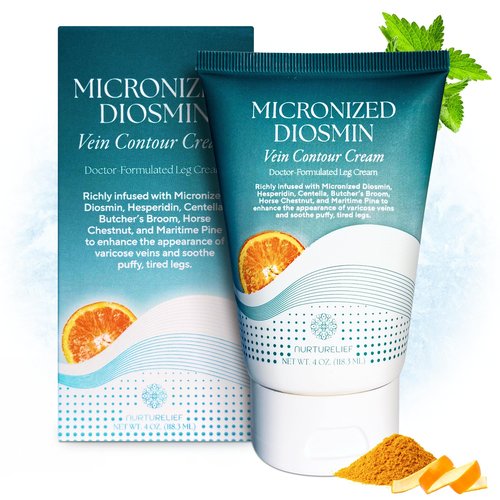 Spider & Varicose Veins Micronized Diosmin Cream | Doctor-Crafted Advanced Absorption for Cooling Relief & Revitalized Legs | Micronized Diosmin Hesperidin Varicose Veins Cream for Legs & Vein Care