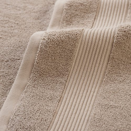 Arkwright Bath Washcloths 12 Pack - Super Soft 100% Cotton, 600 GSM Quick Dry & Absorbent, Luxury Face & Body Wash Cloth Towels for Hotels, Spa, and Vacation Rentals, Latte Beige