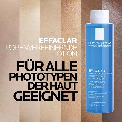 La Roche-Posay Effaclar Astringent Face Toner for Oily Skin, with Exfoliating LHAs to Minimize Appearance of Pores and Smooth Skin Texture