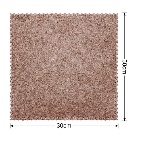 Syhood 6 Pieces Face Wash Cloth 12 x 12 in Makeup Remover Cloths Towel Coral Velvet Facial Microfiber Fabric Soft Fast Drying Facial Cleansing Towel for Face