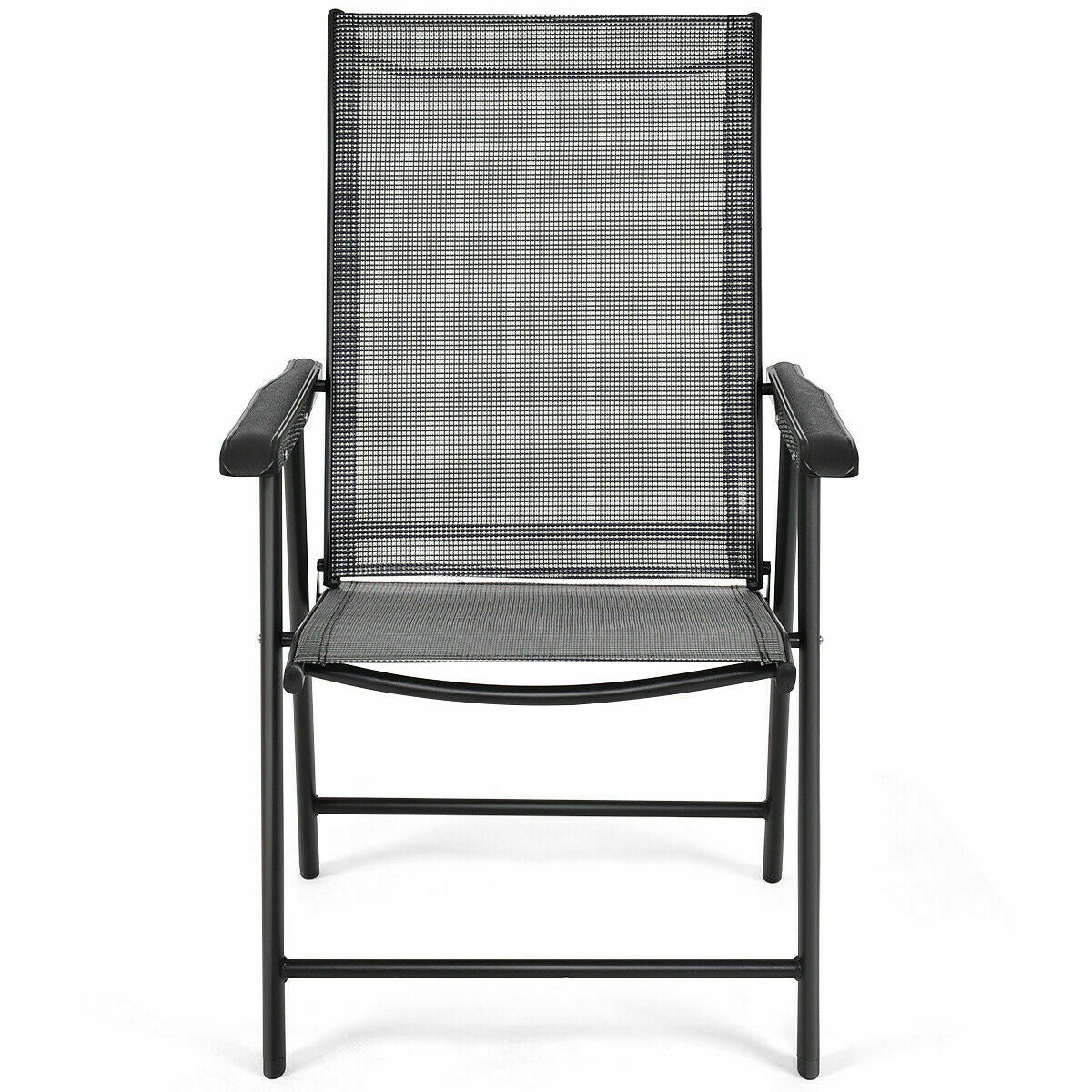 Set of 2 Outdoor Patio Folding Chair with Ergonomic Armrests