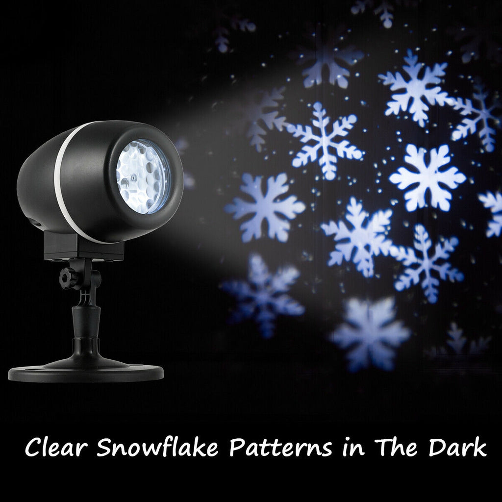 Outdoor Waterproof Snowflake LED Projector Lights with Remote Control