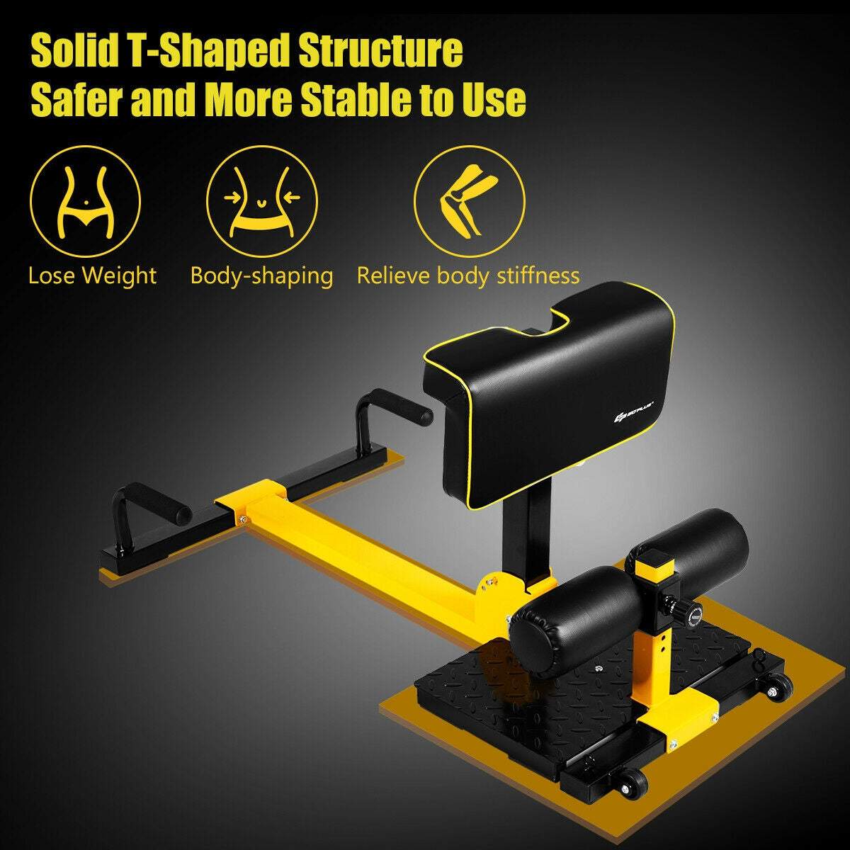 38 Inch 8-in-1 Multifunctional Home Gym Squat Equipment - Costway
