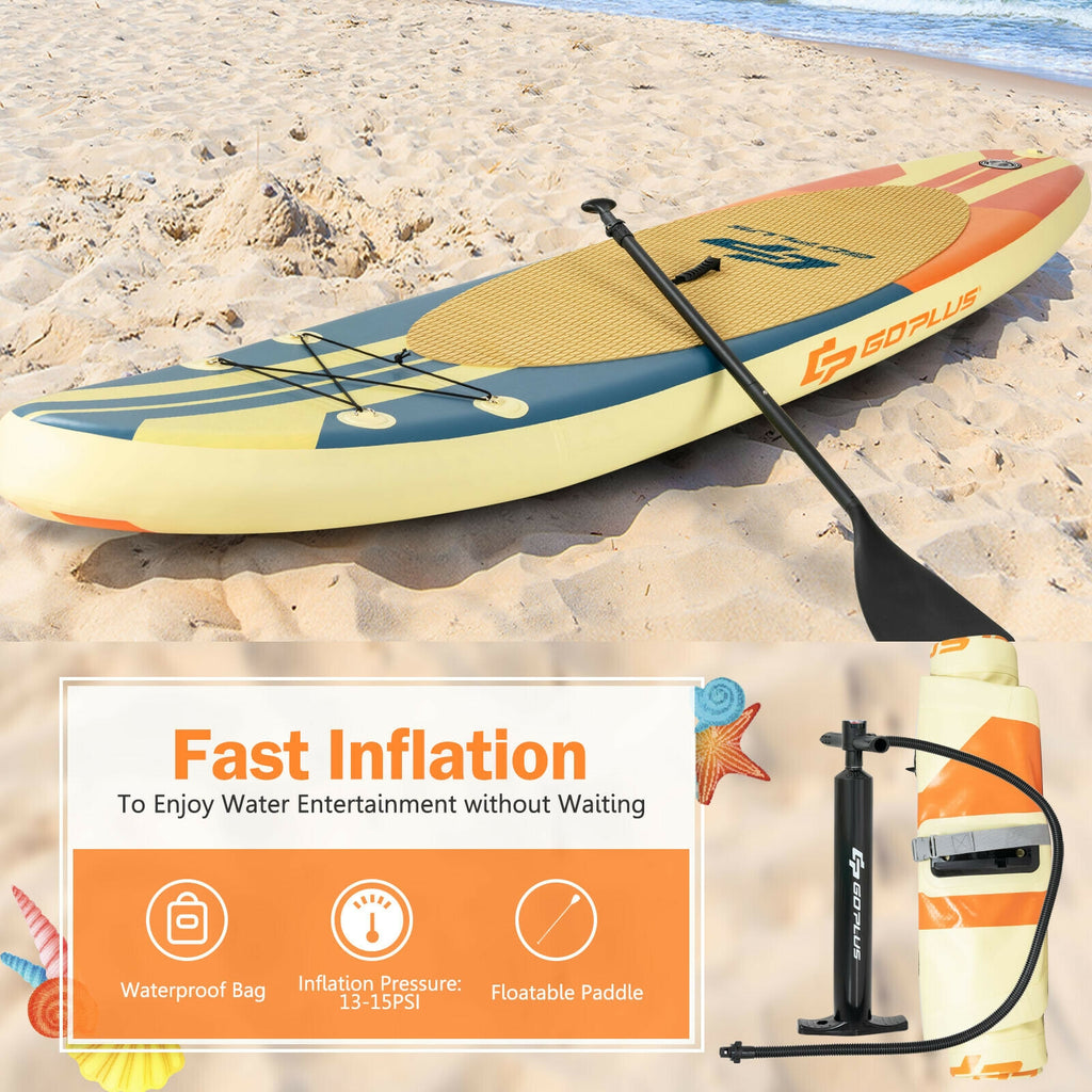 Lightweight Inflatable Stand Up Paddle Board with Bag Aluminum Paddle and Pump - M Size