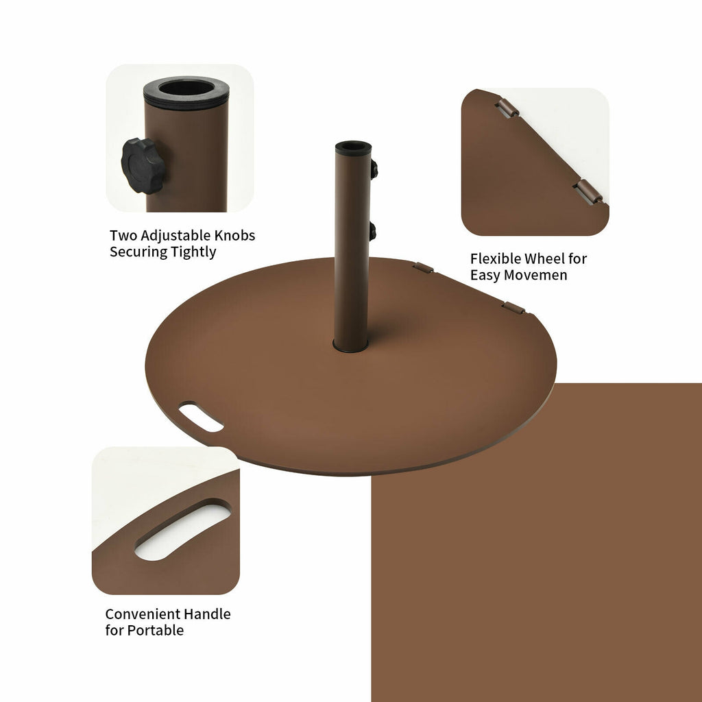 50 lbs Umbrella Base Stand with Wheels