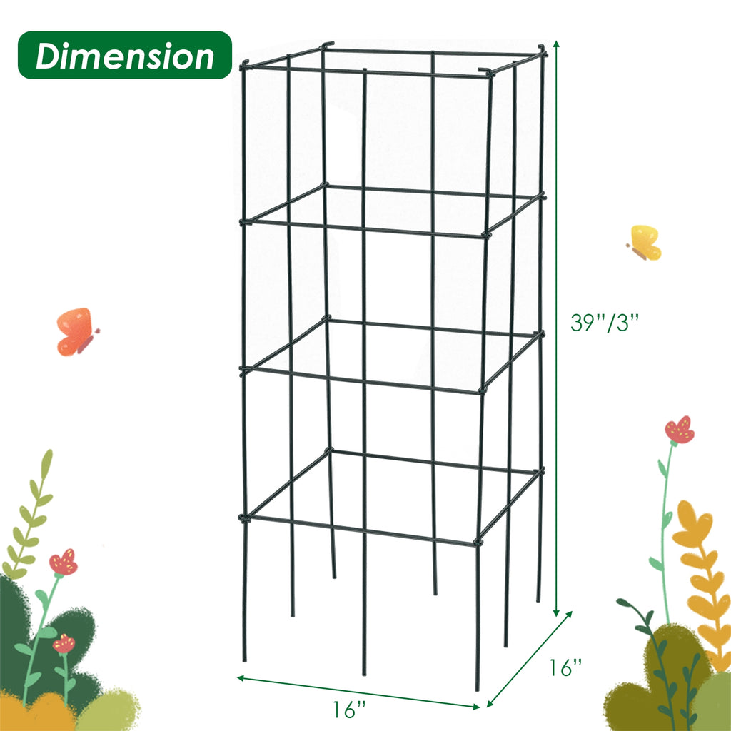 4 Pack Garden Trellis for Climbing Plants Flower Vegetable
