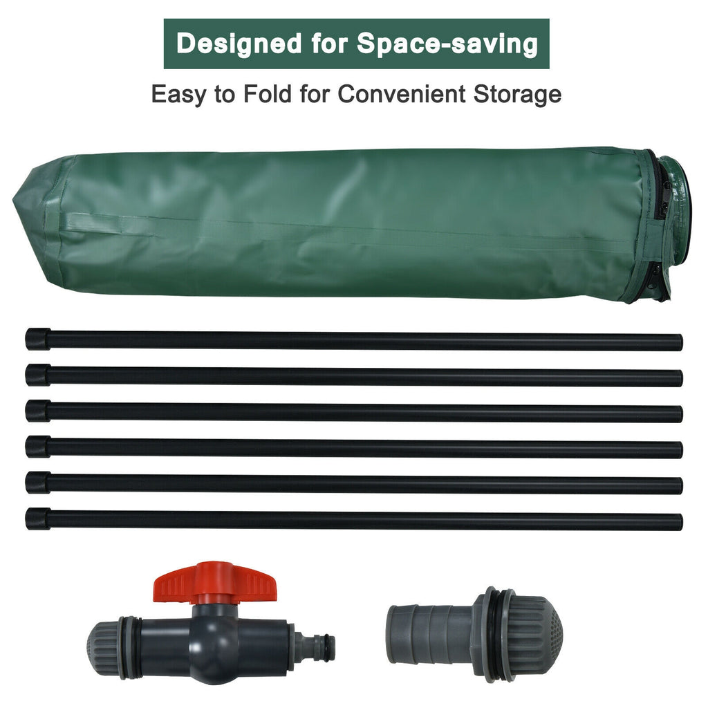 60 Gallon Portable Collapsible Rain Barrel Water Collector for