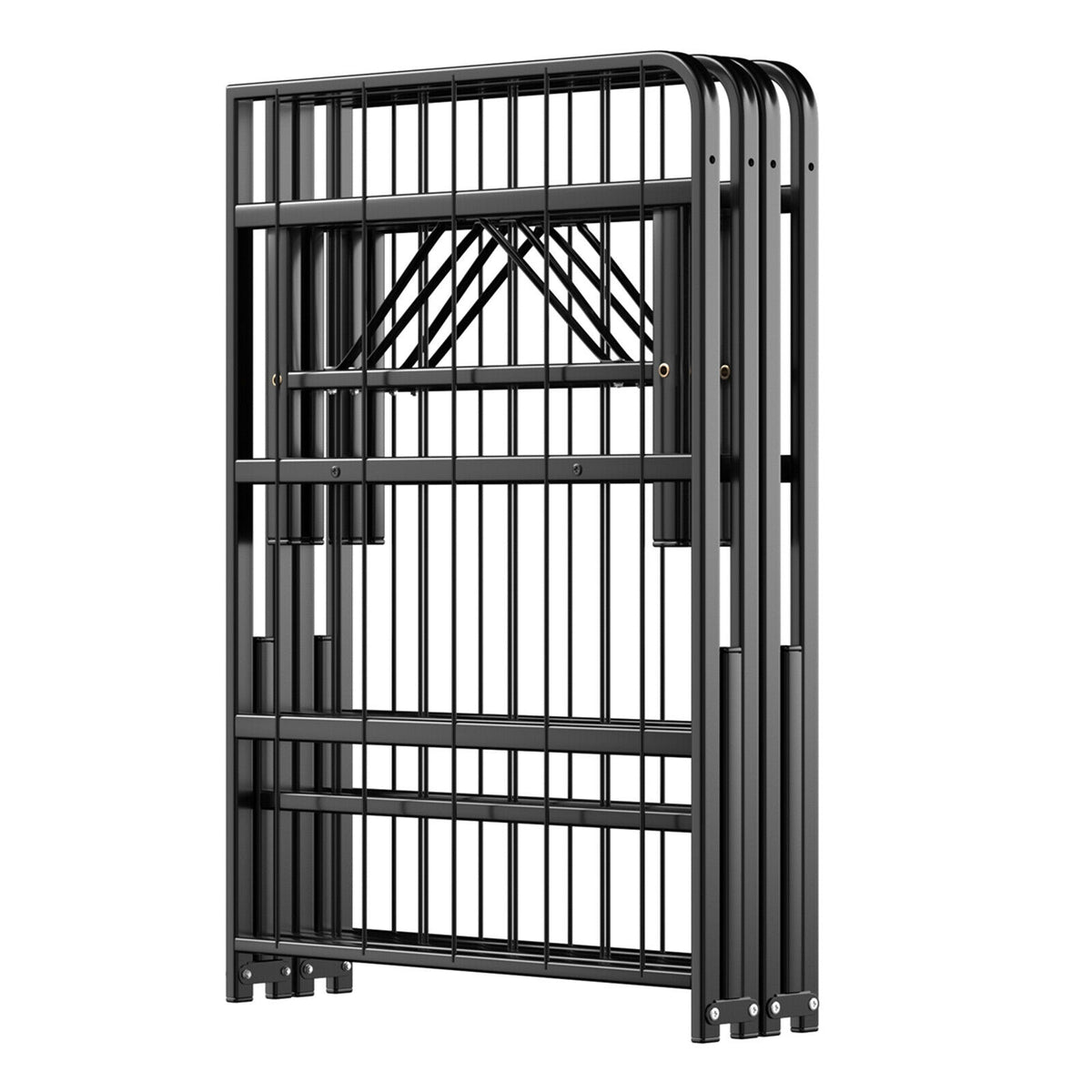 Full Size Folding Metal Platform Bed - Tool-Free Assembly
