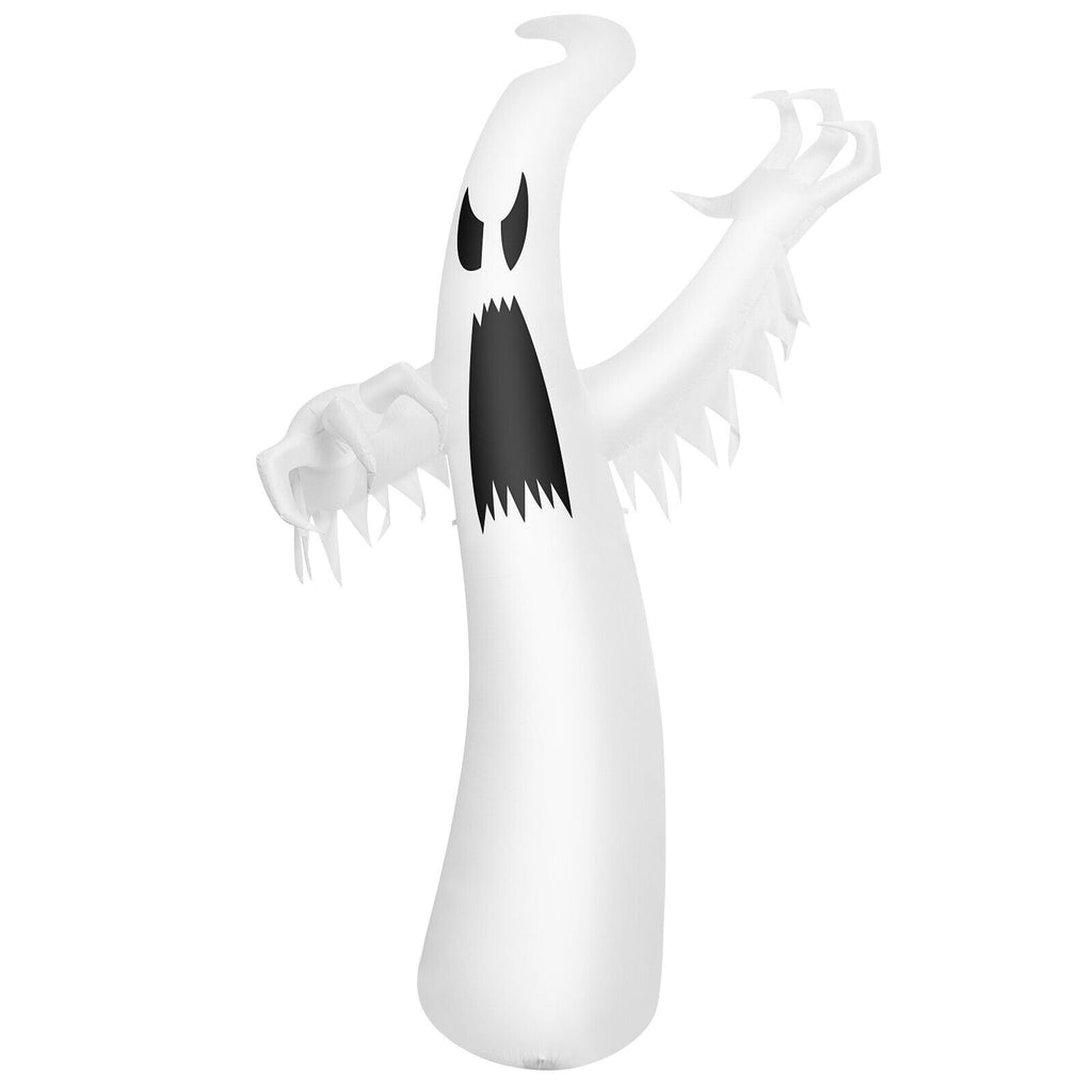 12 Feet Inflatable Ghost with LED Lights for Halloween Yard Decoration