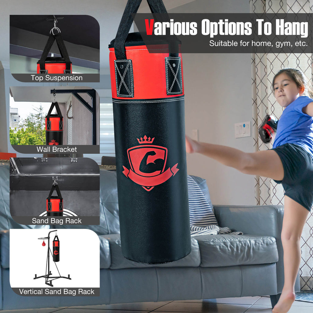Kids Hanging Punching Bag Set with Gloves - 11 Pounds Black Variation of THIS listing