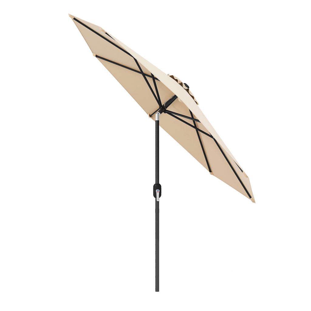 10 x 8.2 Ft Patio Umbrella with Tilt & Crank – Beige