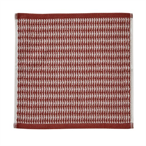 SKL Home Longborough 100% Turkish Cotton Premium 4-Piece Washcloth Set, 520 GSM, Soft & Absorbent Jacquard, Spice