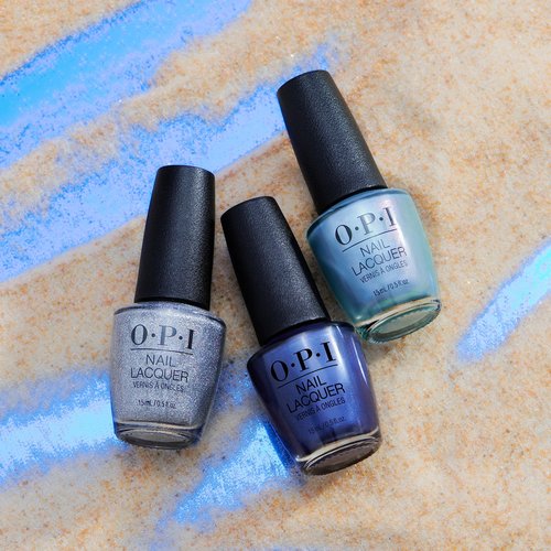 OPI Nail Lacquer, Sheer & Soft Pearl Finish Blue Nail Polish, Up to 7 Days of Wear, Chip Resistant & Fast Drying, Fall 2023 Collection, Big Zodiac Energy, Pisces the Future, 0.5 fl oz (Pack of 2)