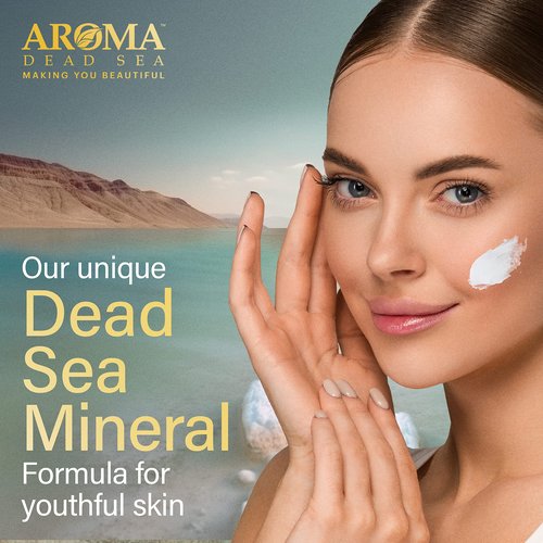 AROMA DEAD SEA Hyaluronic Acid Face Cream - Anti Aging Cream, Day & Night Facial Moisturizer for Face, Anti Wrinkle & Hydrating Face Moisturizer - 3.4 fl.oz (Hyaluronic Acid Face Cream Pack of 2)