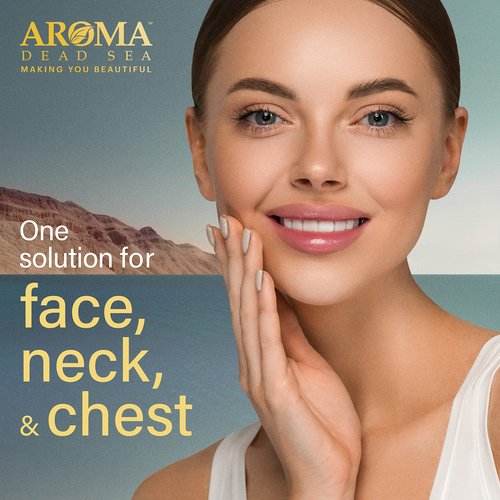 AROMA DEAD SEA Hyaluronic Acid Face Cream - Anti Aging Cream, Day & Night Facial Moisturizer for Face, Anti Wrinkle & Hydrating Face Moisturizer - 3.4 fl.oz (Hyaluronic Acid Face Cream Pack of 2)