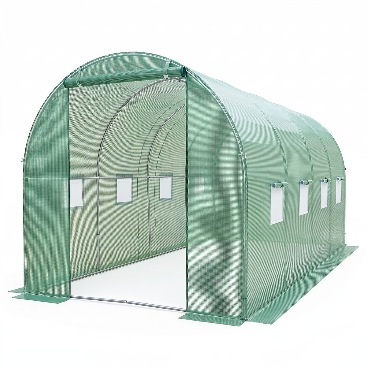 15 x 7 ft Walk-in Tunnel Greenhouse for Outdoors