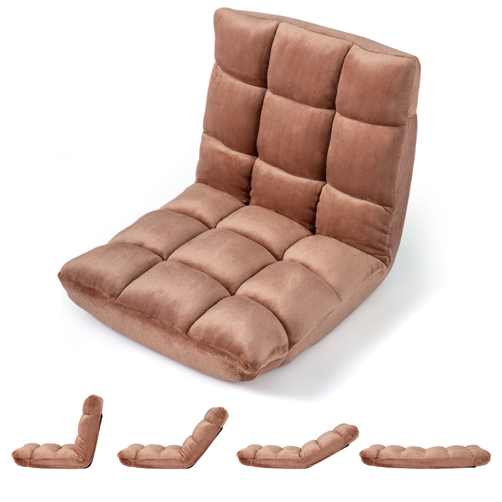 14-Position Adjustable Floor Chair - Beige