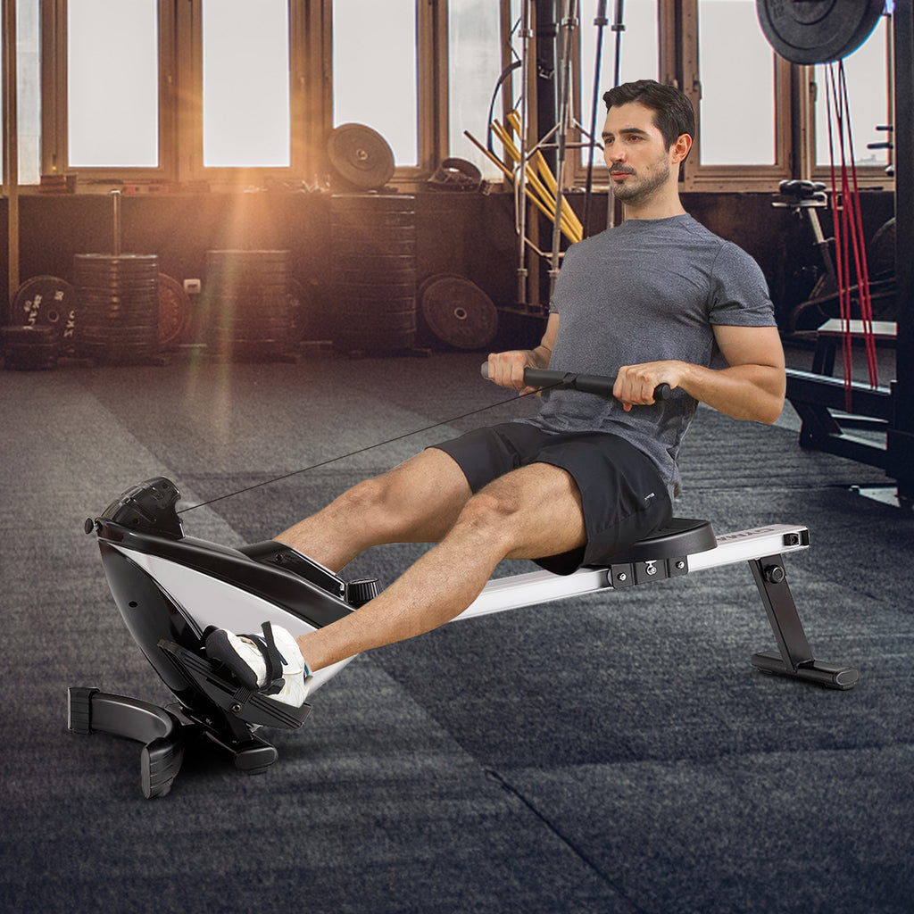 Adjustable Magnetic Resistance Folding Rowing Machine for Home Gym