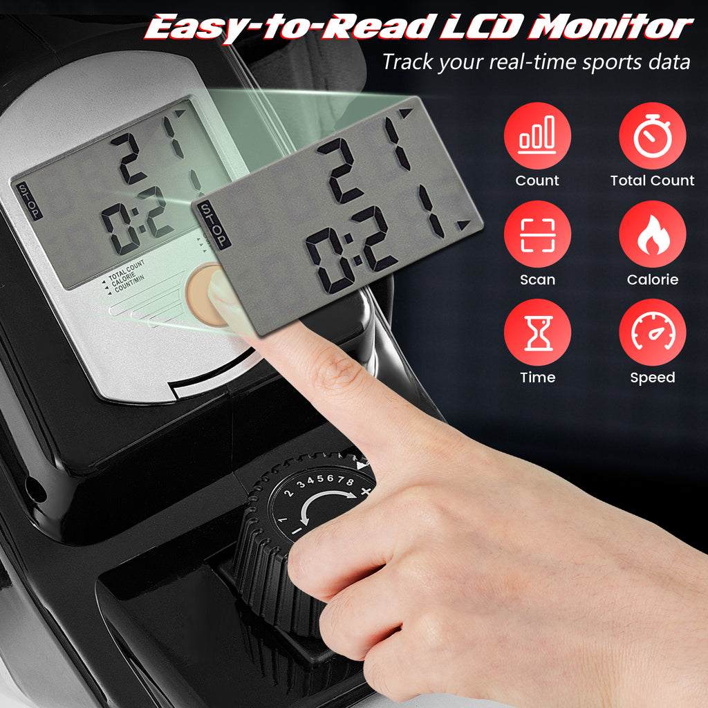 Adjustable Magnetic Resistance Folding Rowing Machine for Home Gym