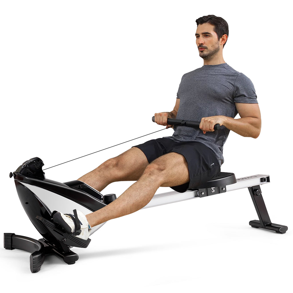 Adjustable Magnetic Resistance Folding Rowing Machine for Home Gym