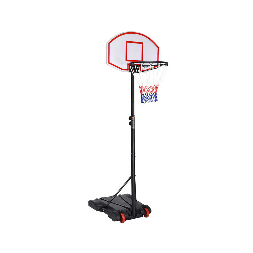 Adjustable Indoor/Outdoor Basketball Hoop System with Wheels