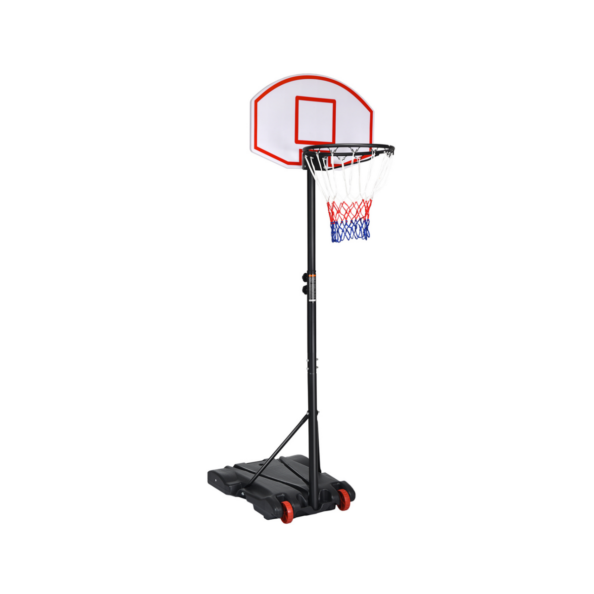 Adjustable Indoor/Outdoor Basketball Hoop System with Wheels