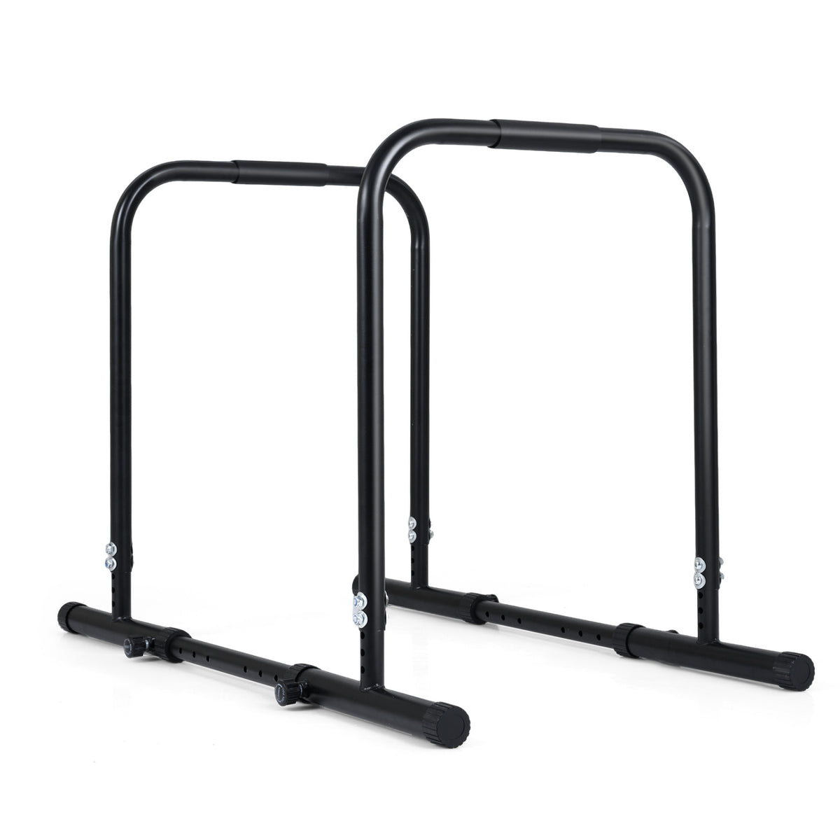 Adjustable Dip Bar Station with 660 LBS Capacity - Bilateral Locking, Black for Home Gym