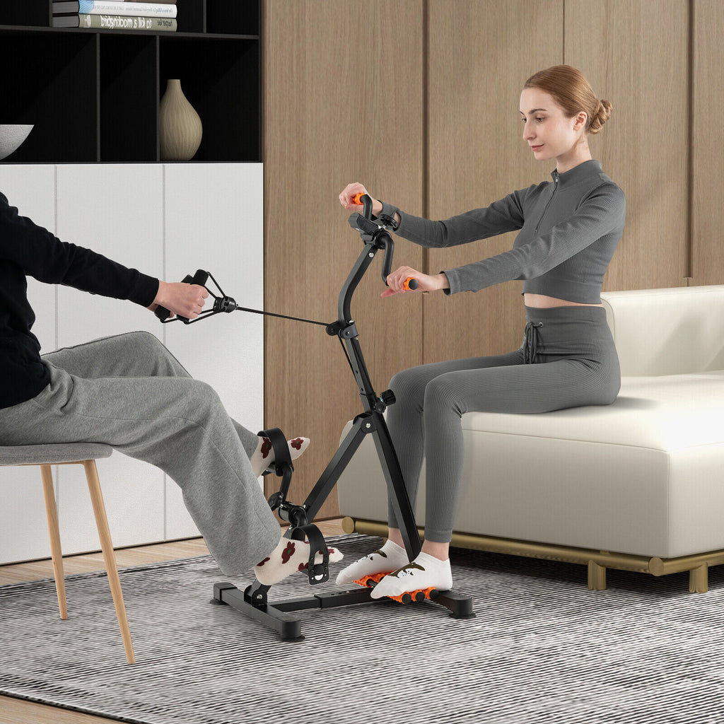 Adjustable LCD Pedal Exercise Bike with Massage - Red, Home Gym Equipment